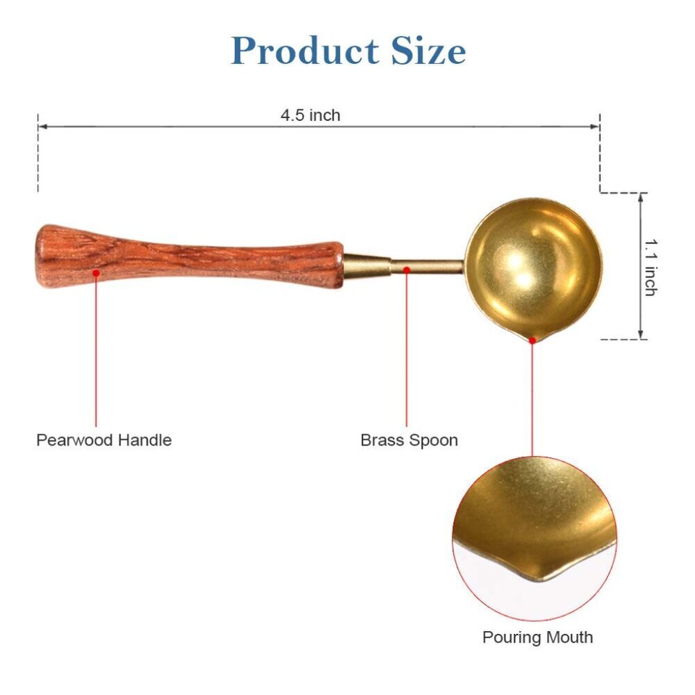 Wax Seal Maker Kit - Wax Seal Warmer & Melting Furnace, Wedding Spoon Holder & E - Picture 3 of 7